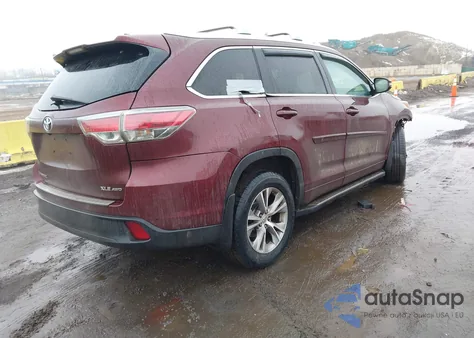 2015 Toyota Highlander Xle V6 from USA, damaged, VIN 5TDJKRFH9FS211462